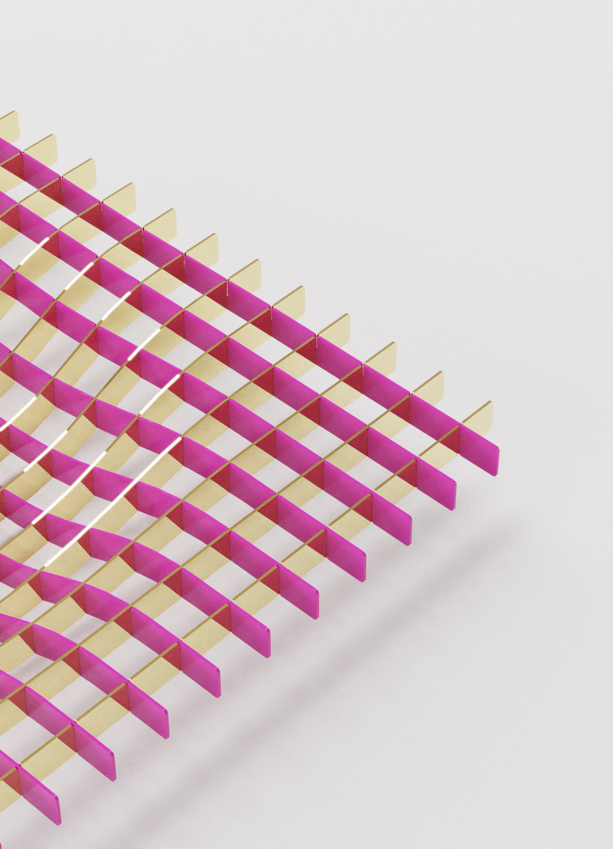 GRAVITY - TRAY - MAGENTA & BRASS – Fundamental.Berlin