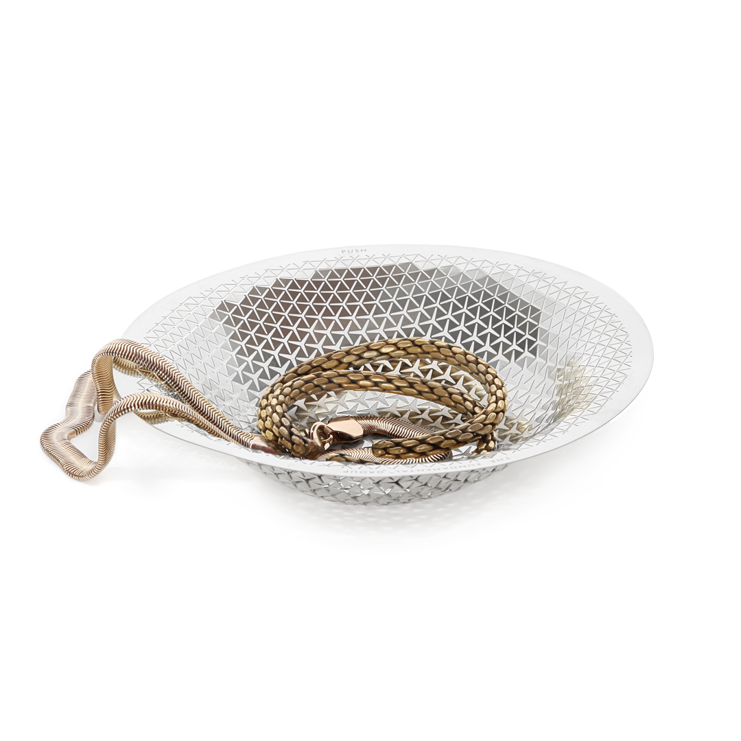 Push Jewelry Bowl in stainless steel 