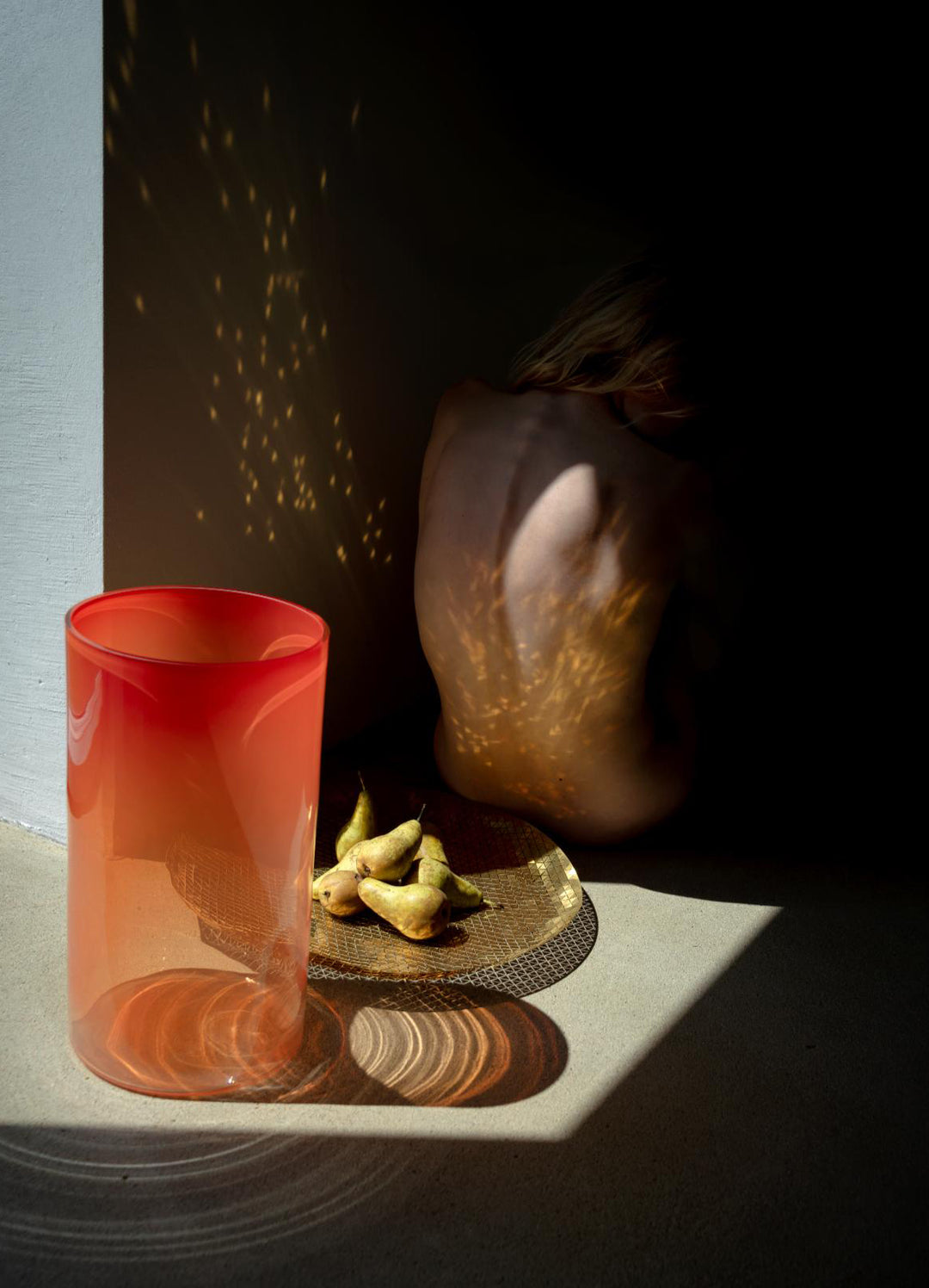 RISE - FLOOR VASE RED