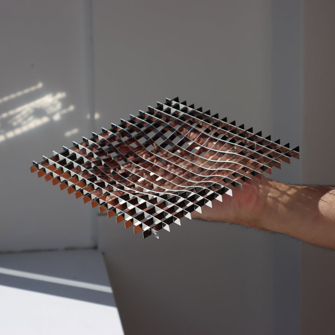 Gravity: Warped Steel Grid Objects | Fundamental.Berlin