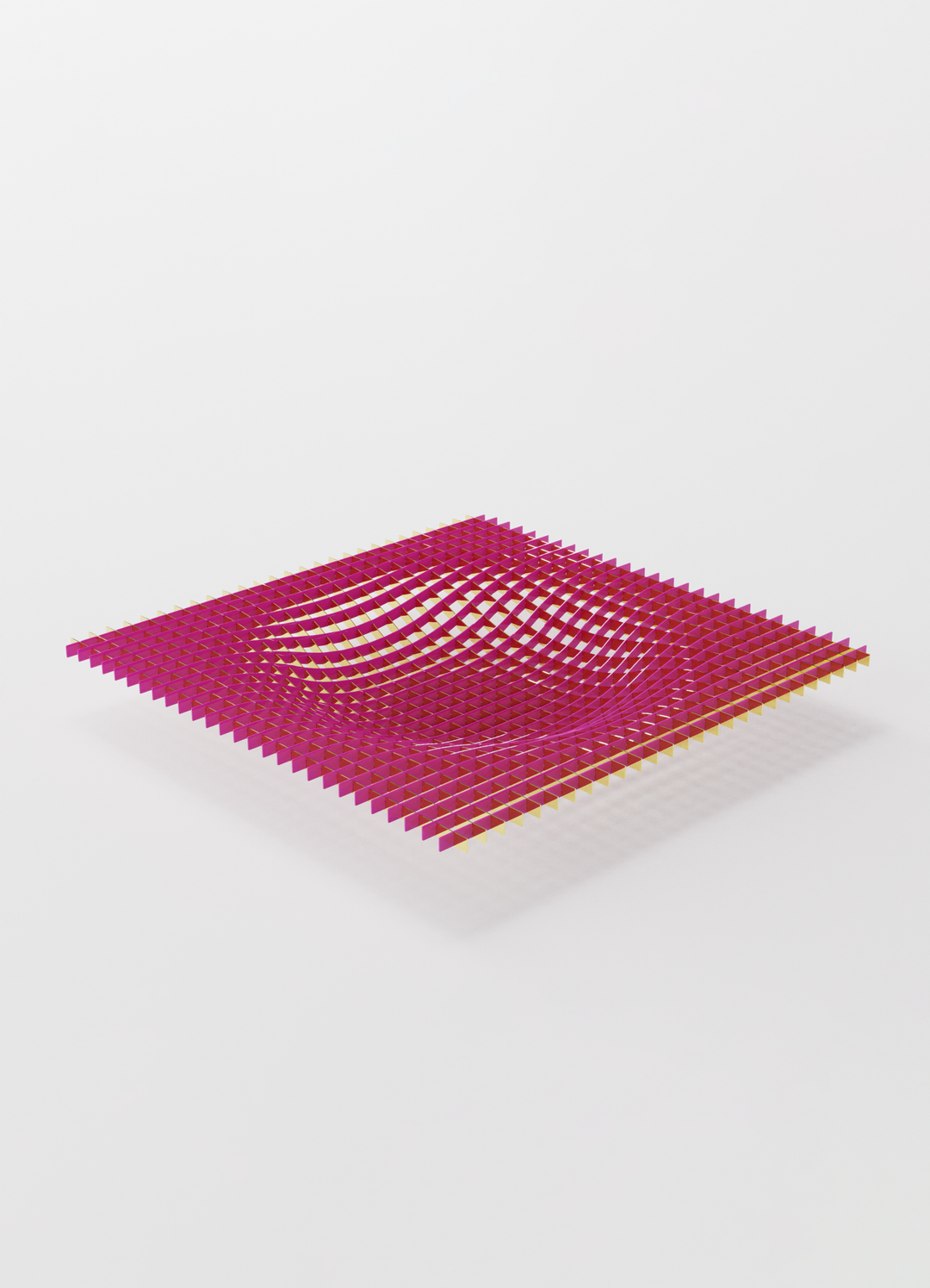 GRAVITY - CENTREPIECE - MAGENTA & BRASS