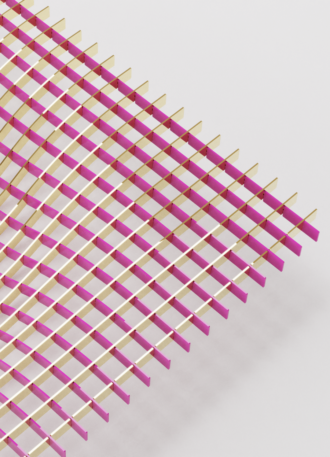 GRAVITY - CENTREPIECE - MAGENTA & BRASS