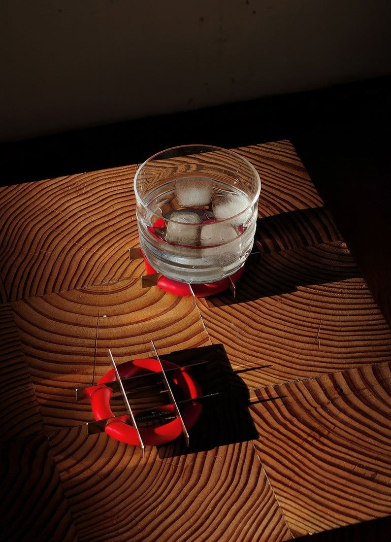 HOVER - 2 COASTERS - RED