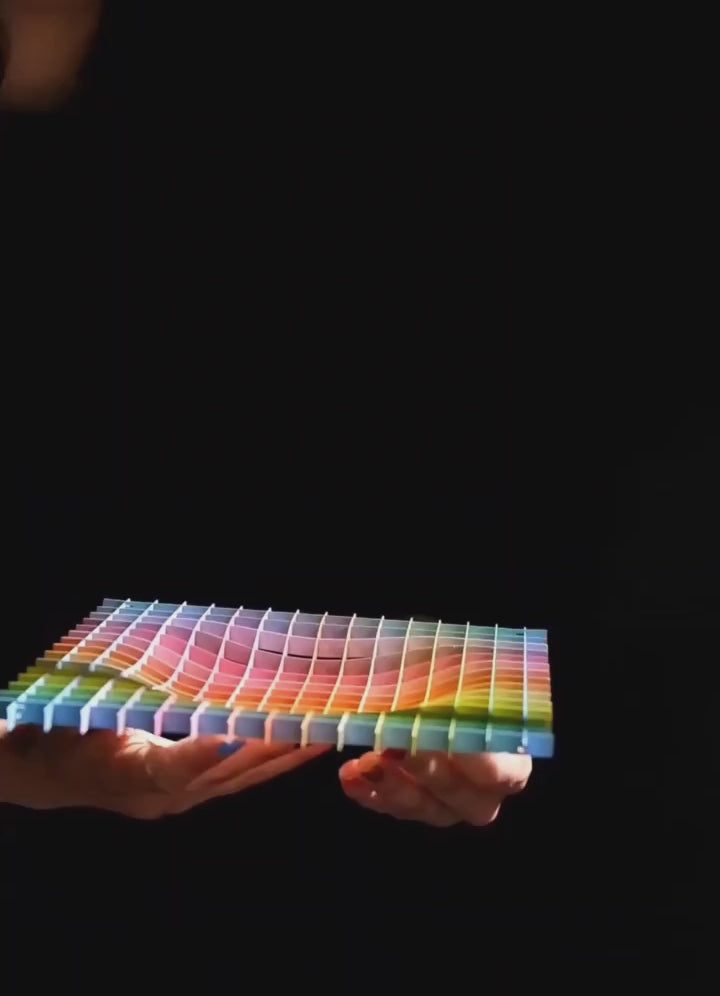 Gravity Tray in Spectrum pastel rainbow colourway video 